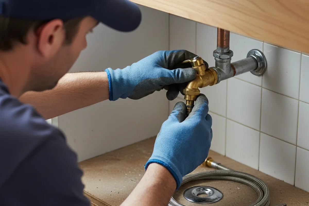 Shutoff valve and fitting work during Faucet and Fixture Repair in Henderson